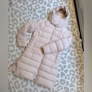 Athleta DOWNTOWN PUFFER PARKA Dusty Pink size L